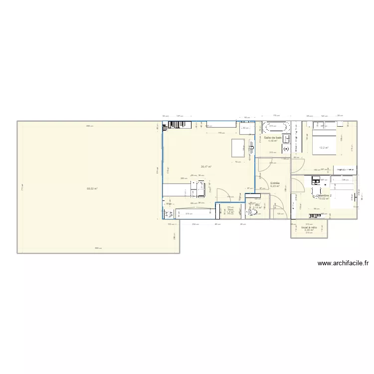 Appartement Cestas mat 4. Plan de 