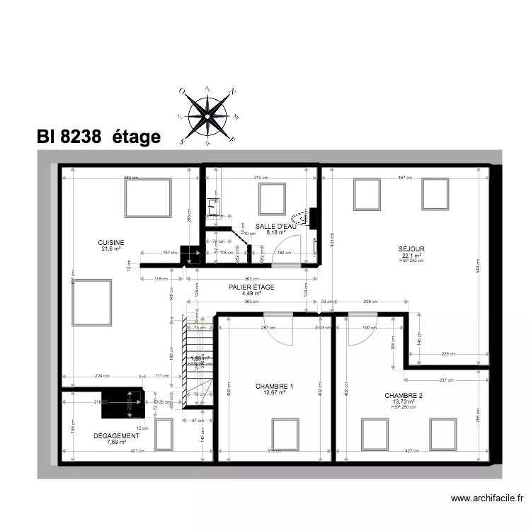 BI 8238. Plan de 