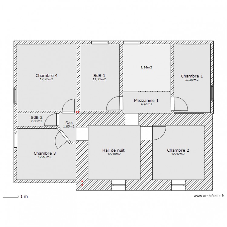 Grandvoir 16 premier étage. Plan de 0 pièce et 0 m2