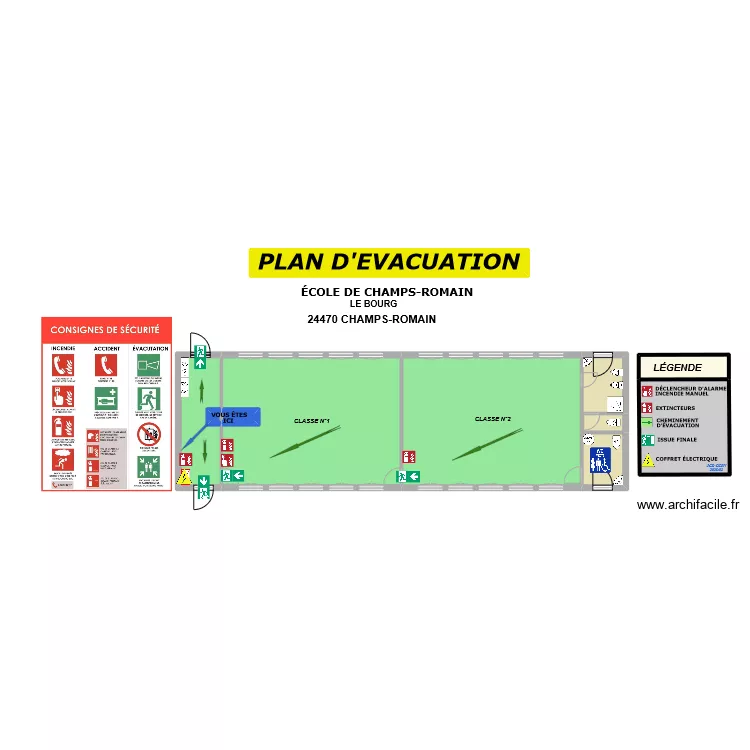 champs romain eccole evac. Plan de champs romain eccole evac. Plan de