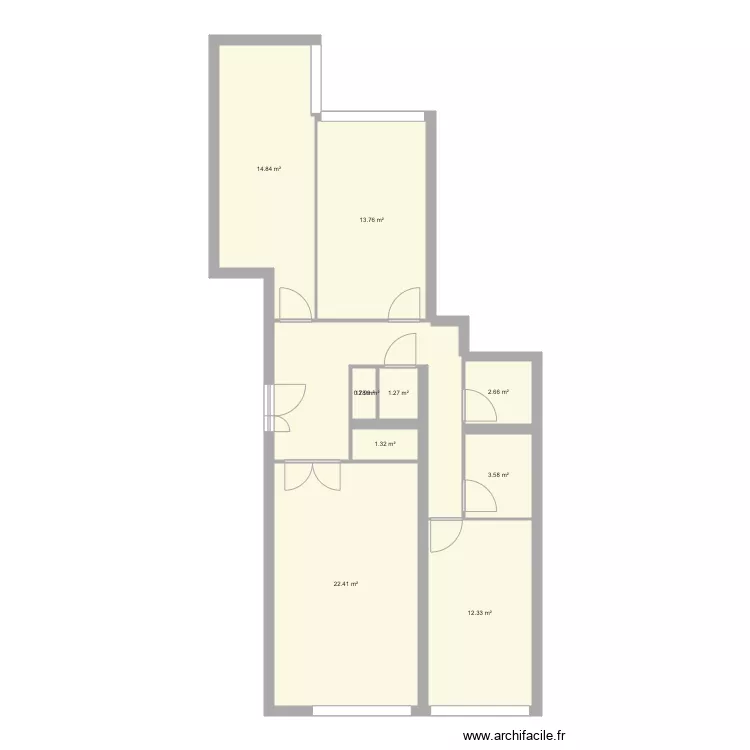 131 blv charonne. Plan de 