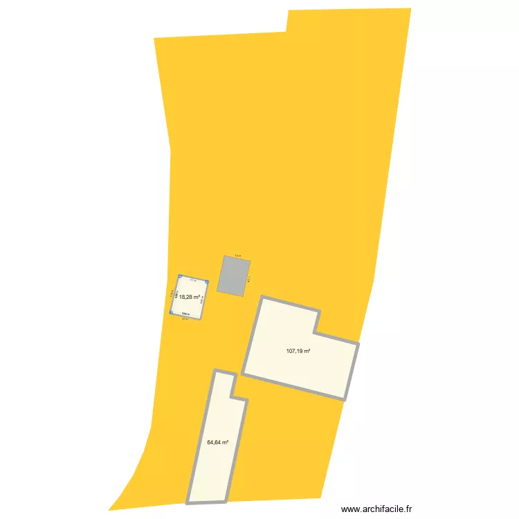 DPL. Plan de 3  et 190 m²