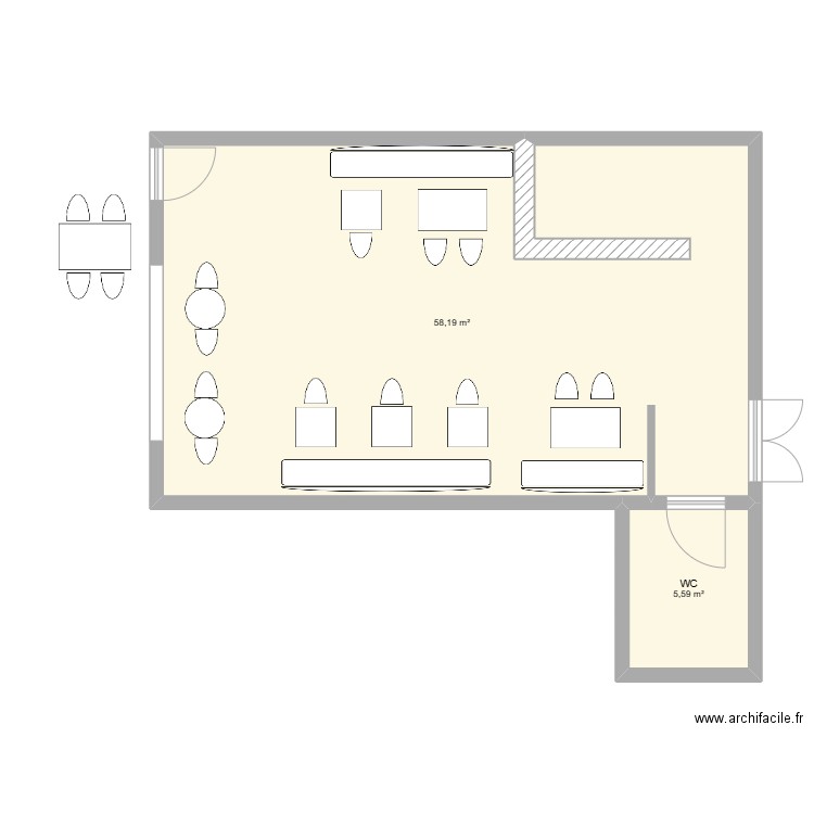 Restaurant Bohème 2. Plan de 0 pièce et 0 m2