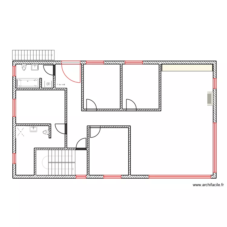 Lukavica plan chauffage. Plan de 7  et 136 m²
