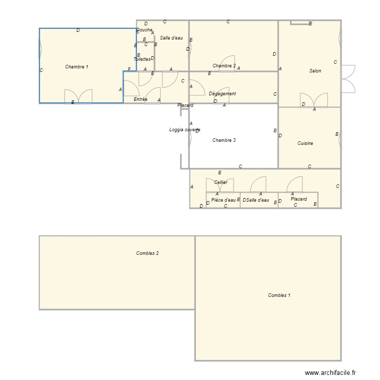 Croquis DUCASSE3 plomb. Plan de 0 pièce et 0 m2