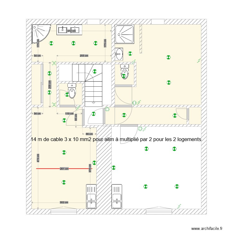  RBNB cable . Plan de 7 pièces et 42 m2