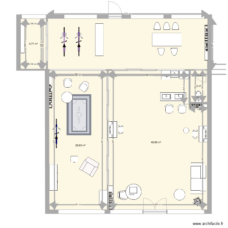 paulette et isidore. Plan de 0 pièce et 0 m2