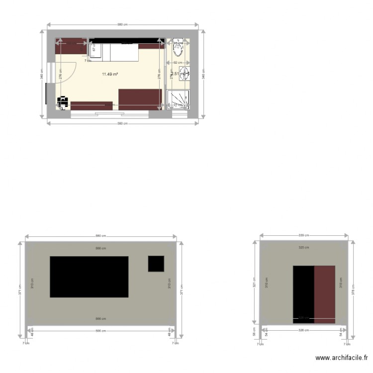 pailler atelier 2 versions. Plan de 0 pièce et 0 m2