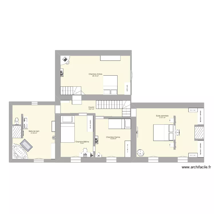 CAUMONT ETAGE. Plan de 