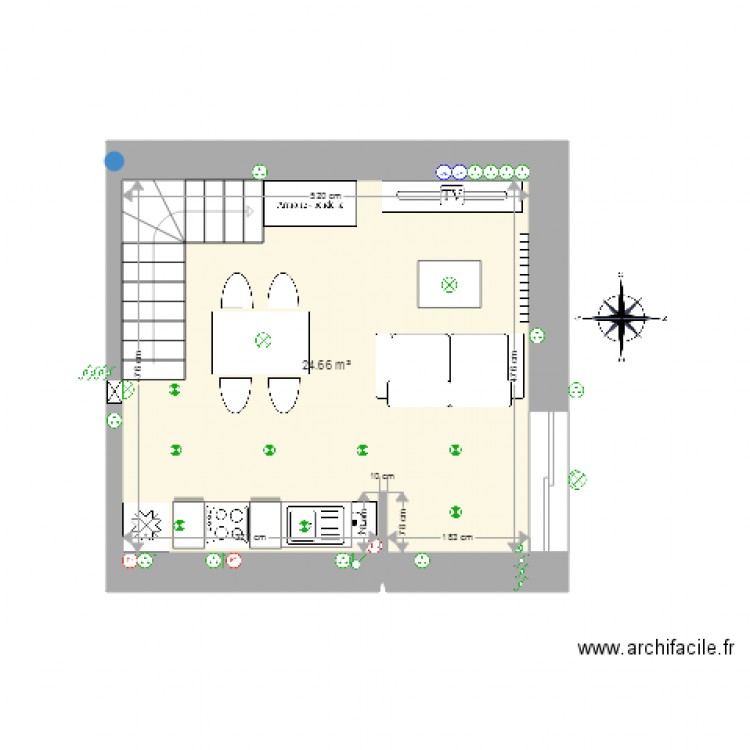 Appart Nord1 Bellegarde. Plan de 0 pièce et 0 m2