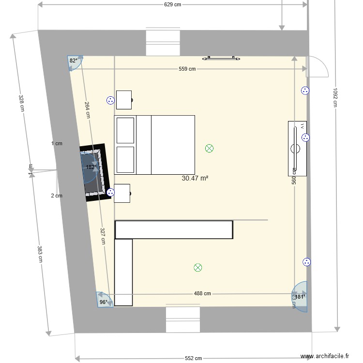 chambre max. Plan de 0 pièce et 0 m2