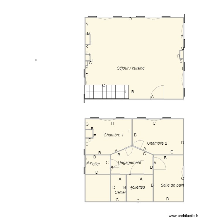 Croquis Château Haut Bergey. Plan de 0 pièce et 0 m2