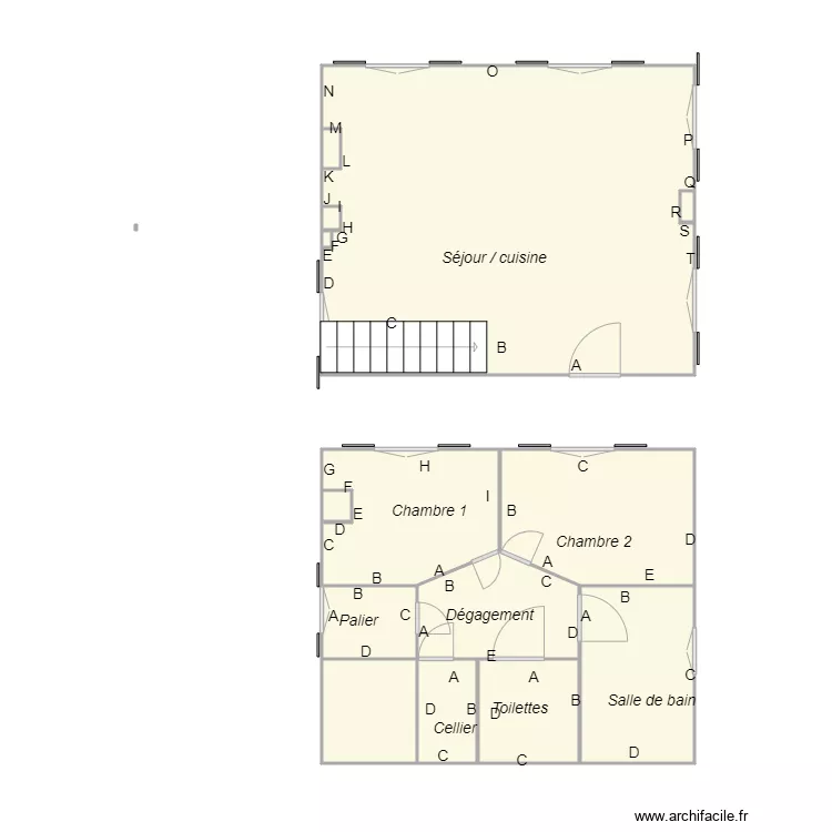 Croquis Ch&acirc;teau Haut Bergey. Plan de 