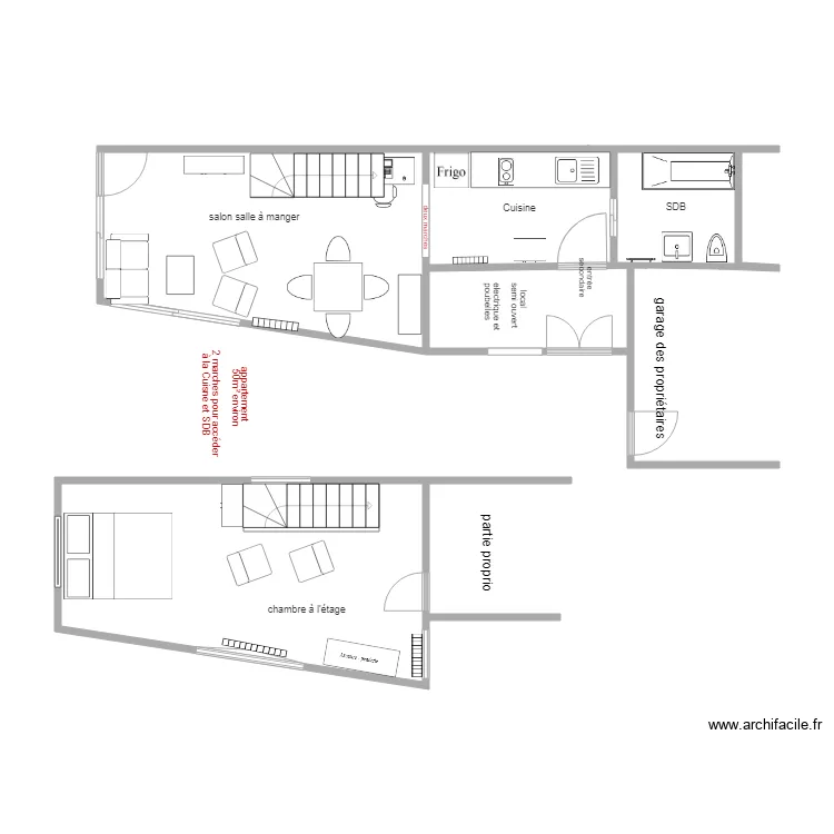 appartterquy. Plan de 