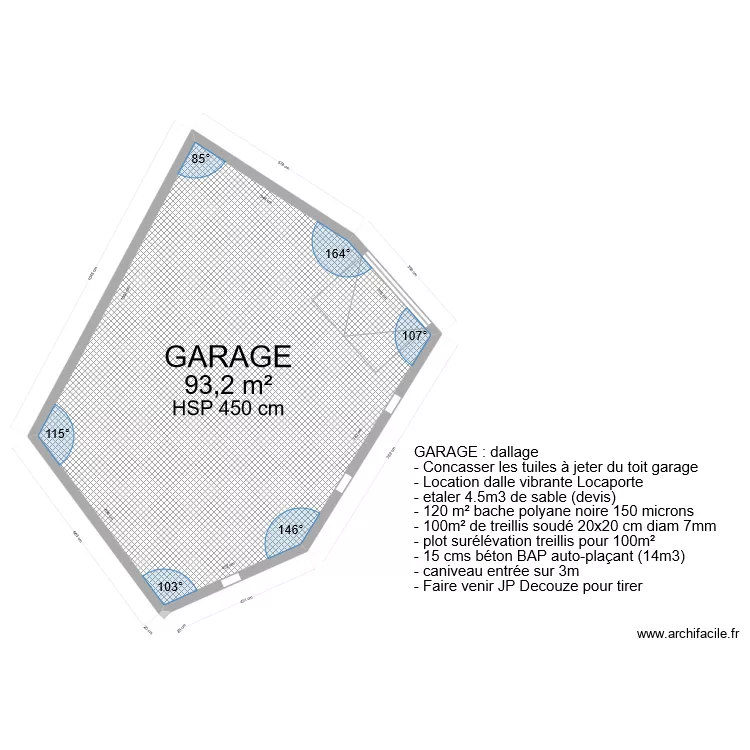 garage dallage . Plan de garage dallage . Plan de
