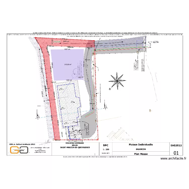 SERRE CHEVALIER. Plan de 