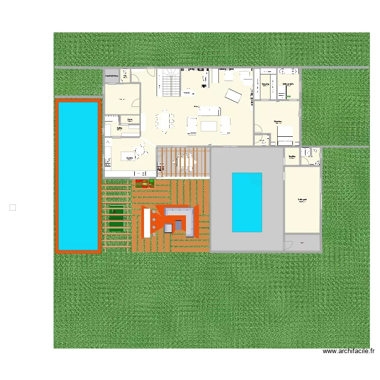 Future maison 1025m2. Plan de 