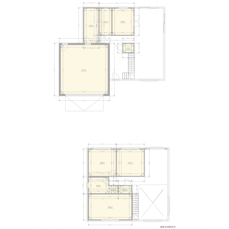 maison 2018 etage 2 garage gde new. Plan de 0 pièce et 0 m2