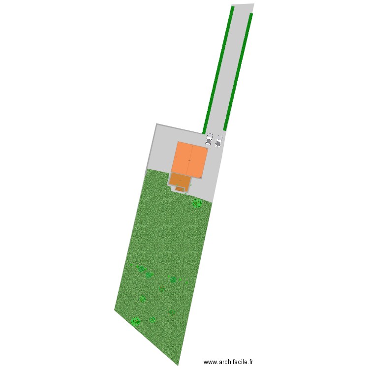 plan de masse et terrasse. Plan de 0 pièce et 0 m2