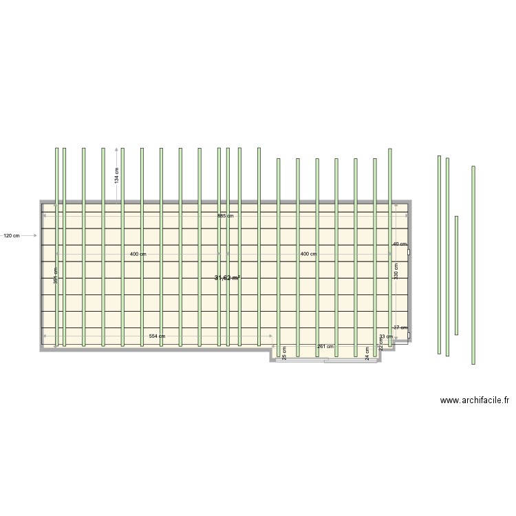 Terrasse foch. Plan de 0 pièce et 0 m2