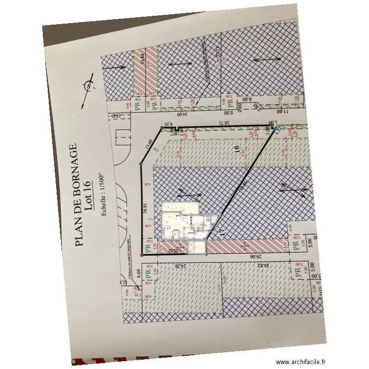 Villa et terrain bis. Plan de 0 pièce et 0 m2