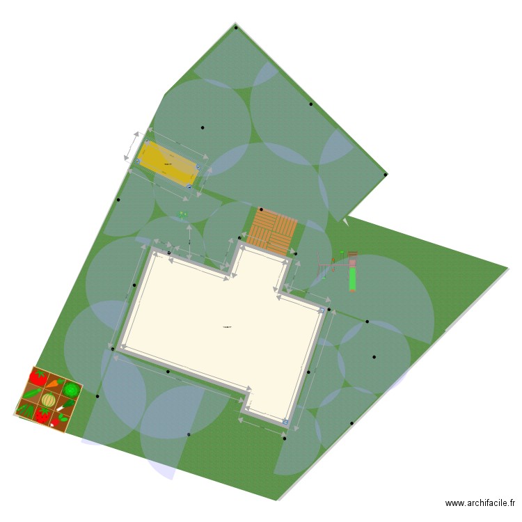 PARCELLE BUZET arrosage. Plan de 0 pièce et 0 m2