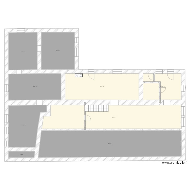 plan corp de ferme beaumotte . Plan de 9 pièces et 357 m2