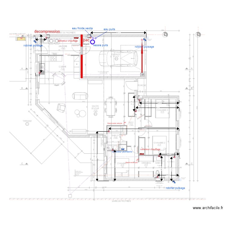 chataigner . Plan de 0 pièce et 0 m2