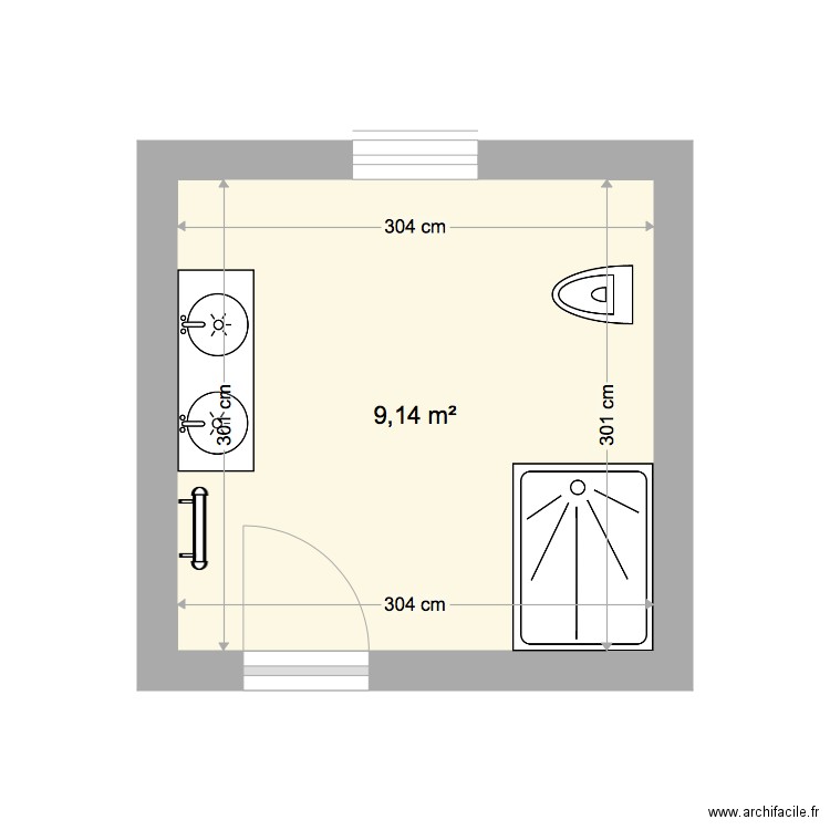 SALLE DE BAIN 2. Plan de 0 pièce et 0 m2