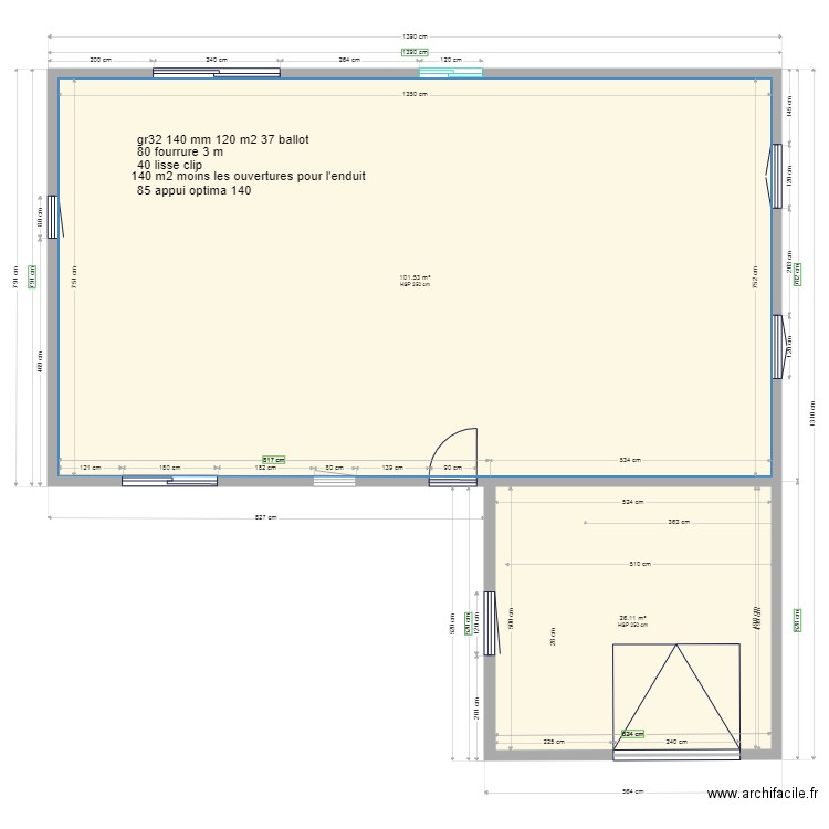 futur maison maconnerie. Plan de 0 pièce et 0 m2