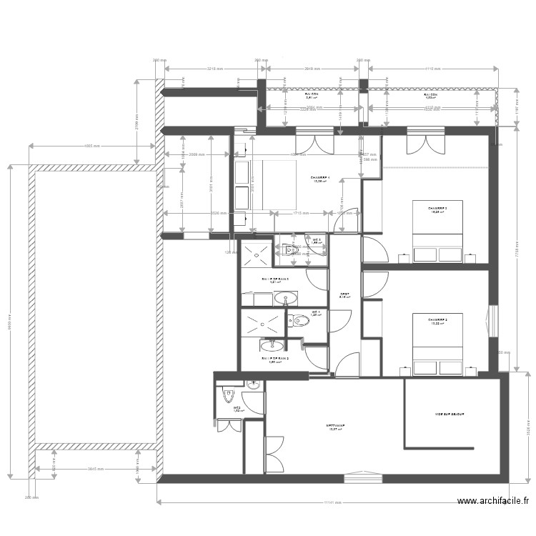 Bidart étage 2. Plan de 0 pièce et 0 m2