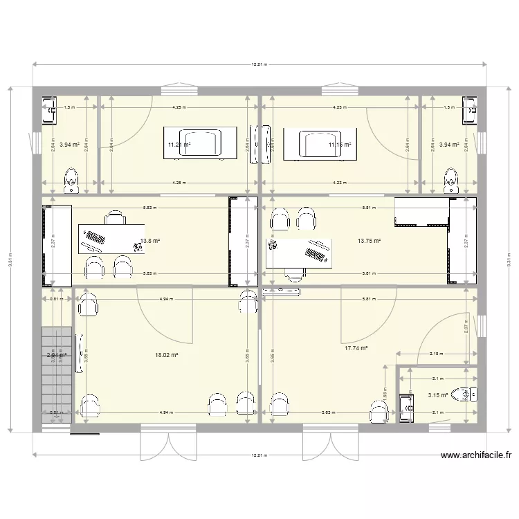 cabinet medical. Plan de 