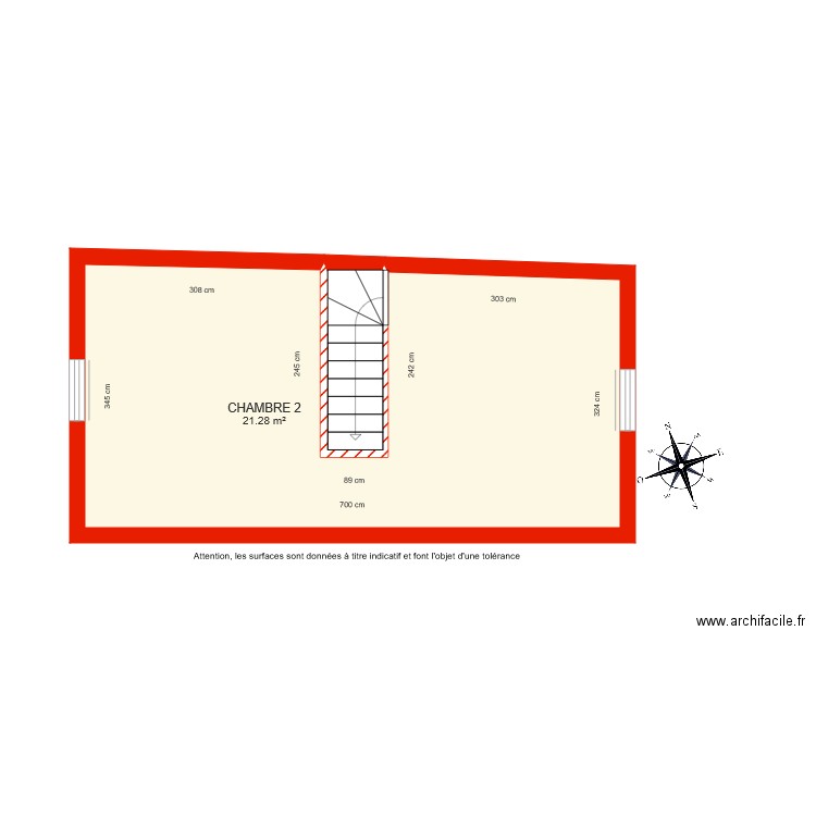 BI 6368 2ème Etage côté. Plan de 0 pièce et 0 m2