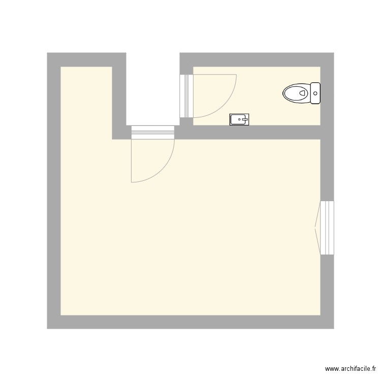 SALLE DE BAIN MICHEL. Plan de 0 pièce et 0 m2