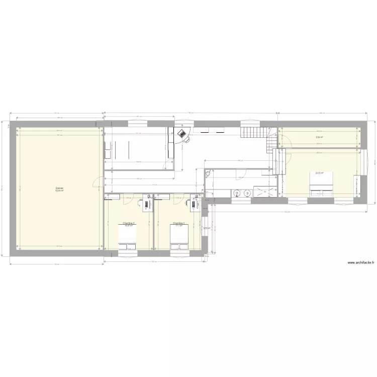 Maison Saint Urbain. Plan de 