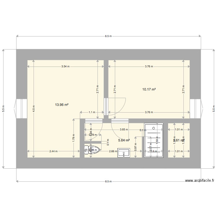 donjeron. Plan de 0 pièce et 0 m2