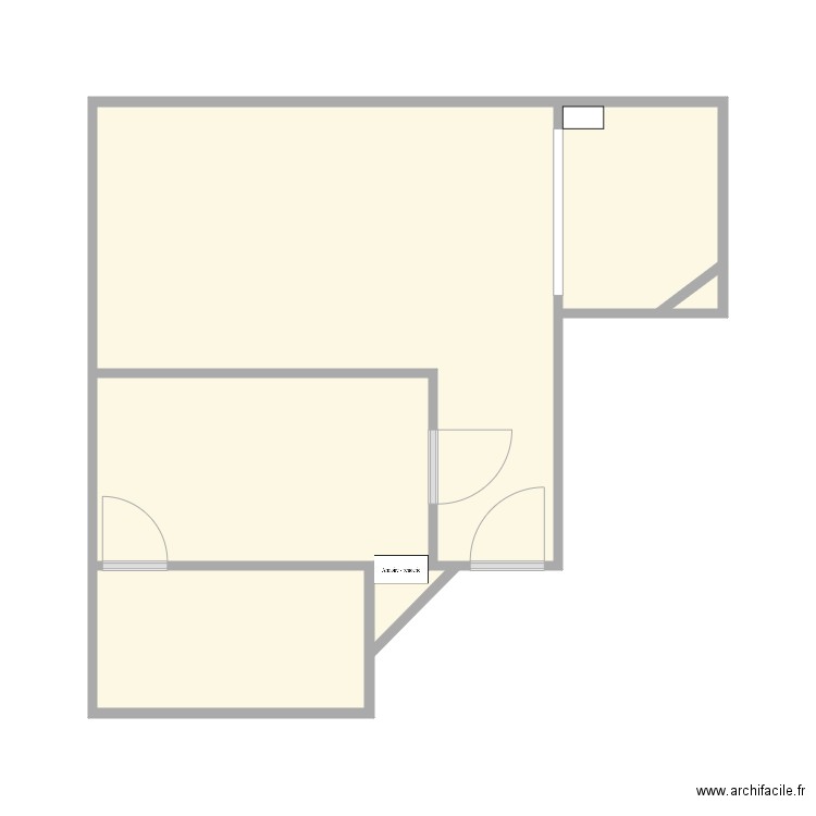 10 Civry projeté nu. Plan de 5 pièces et 32 m2