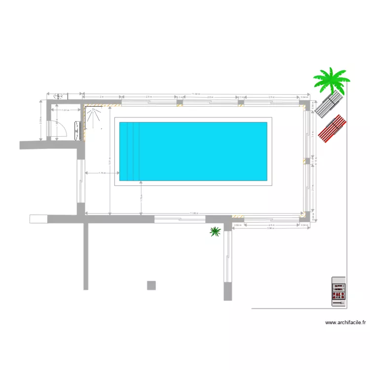 piscine 747x296. Plan de 