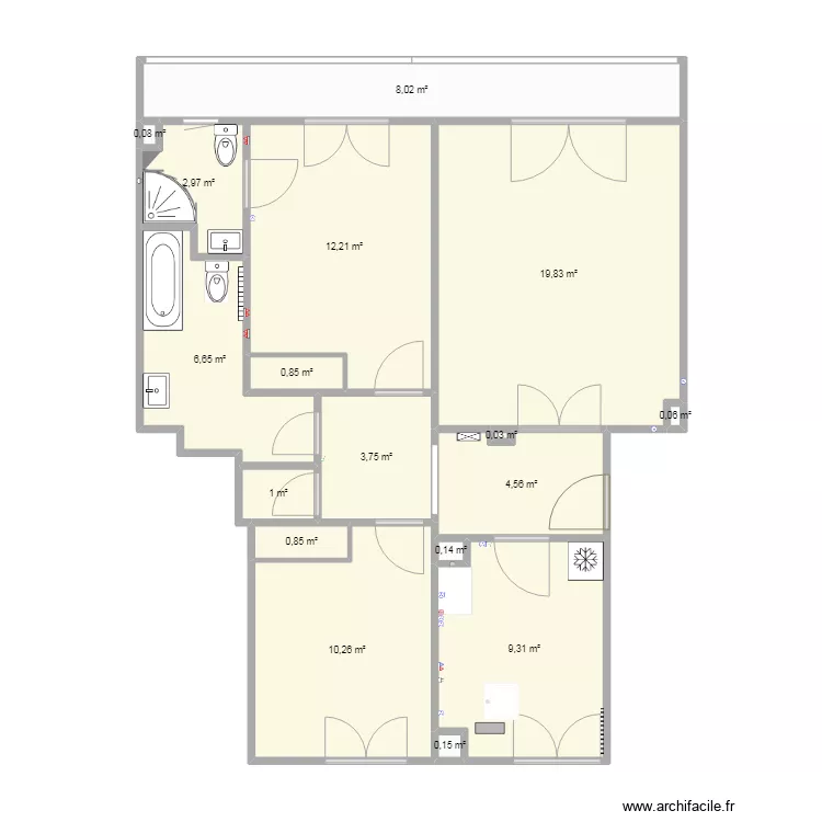 Amiraut&eacute; projet. Plan de 