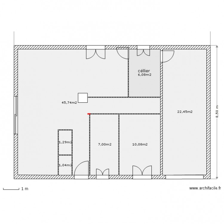 M Leroy. Plan de 0 pièce et 0 m2