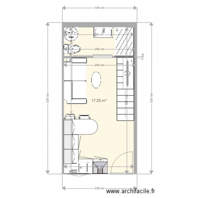 Studio 2 Rez de chaussée. Plan de 0 pièce et 0 m2