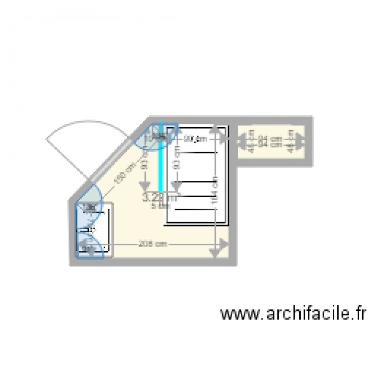 Stollar SDB aménagement proposé. Plan de 0 pièce et 0 m2