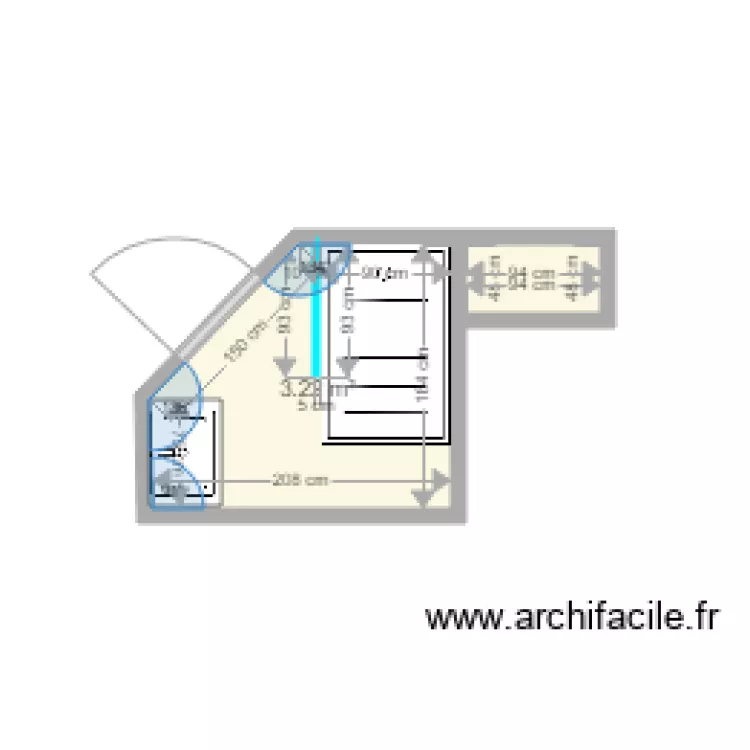 Stollar SDB aménagement proposé. Plan de Stollar SDB aménagement proposé. Plan de