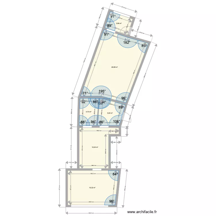 ESBLY RHUMERIE. Plan de 
