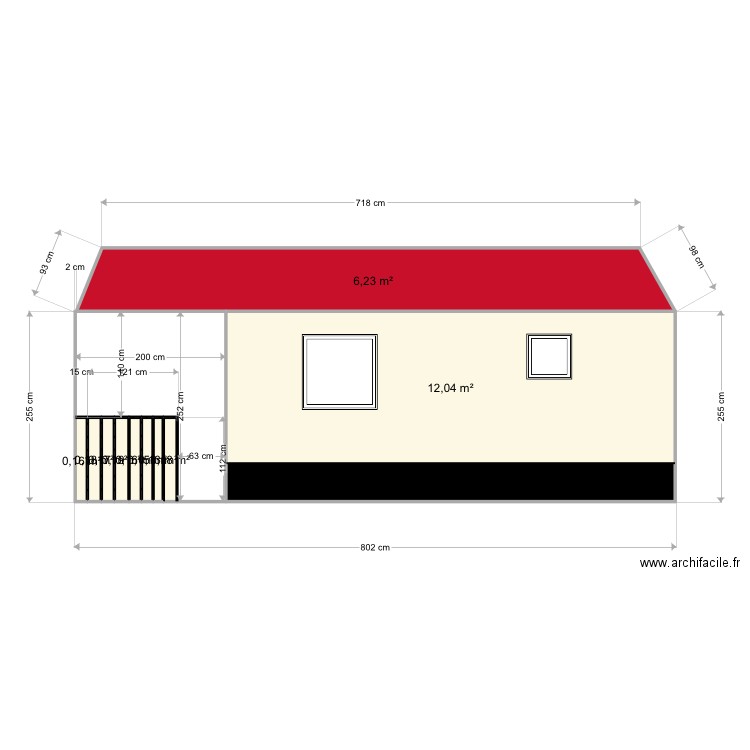 Façade EST 2. Plan de 0 pièce et 0 m2