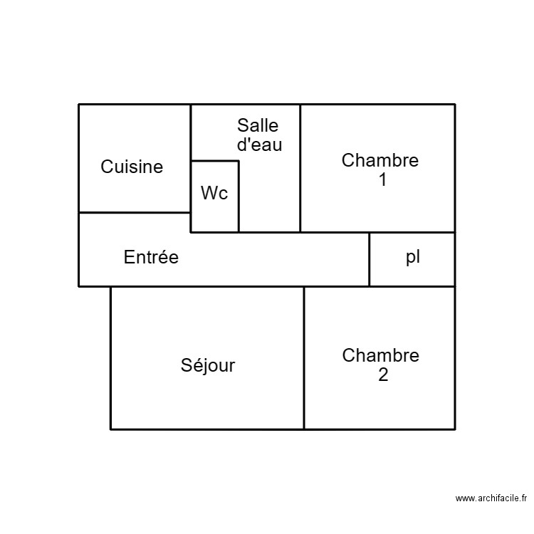 QUIMPER CHEMIN. Plan de 7 pièces et 19 m2