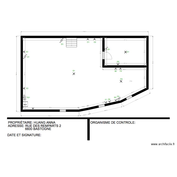 ANNA STUDIO REMPART. Plan de 2 pièces et 150 m2