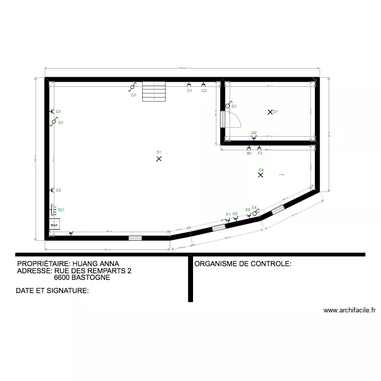 ANNA STUDIO REMPART. Plan de 