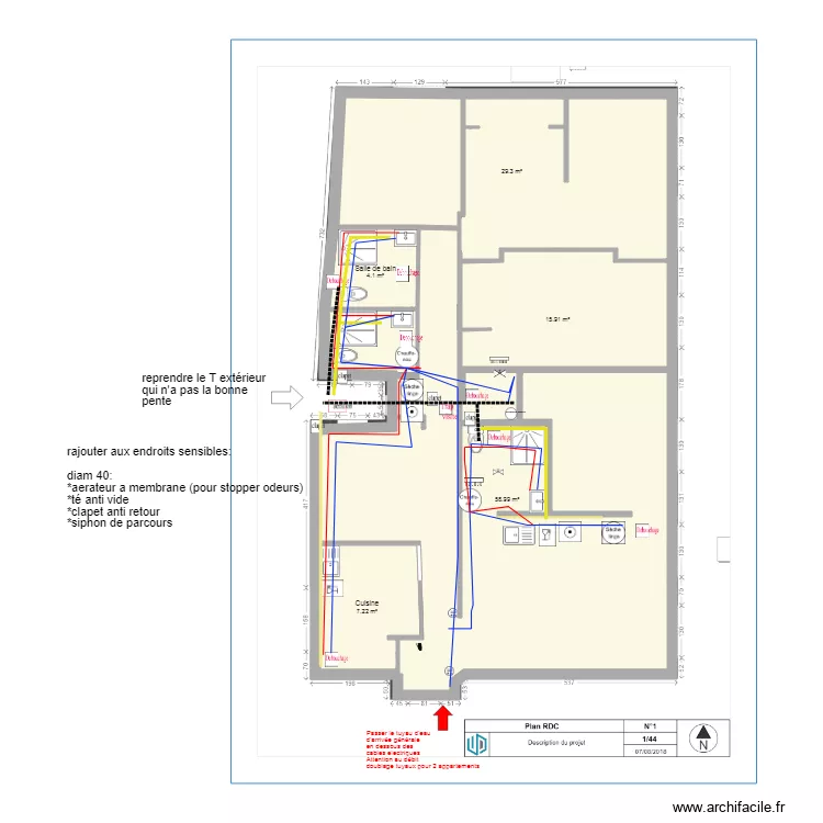 Colbert plomberie V2. Plan de Colbert plomberie V2. Plan de