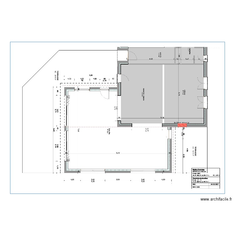 Plan initial. Plan de 0 pièce et 0 m2